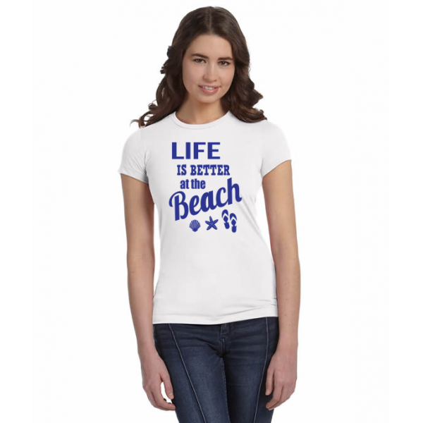 Life Is Better At The Beach White T-Shirt